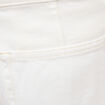 Jeans barrel taille haute 7/8&egrave;me denim blanc femme