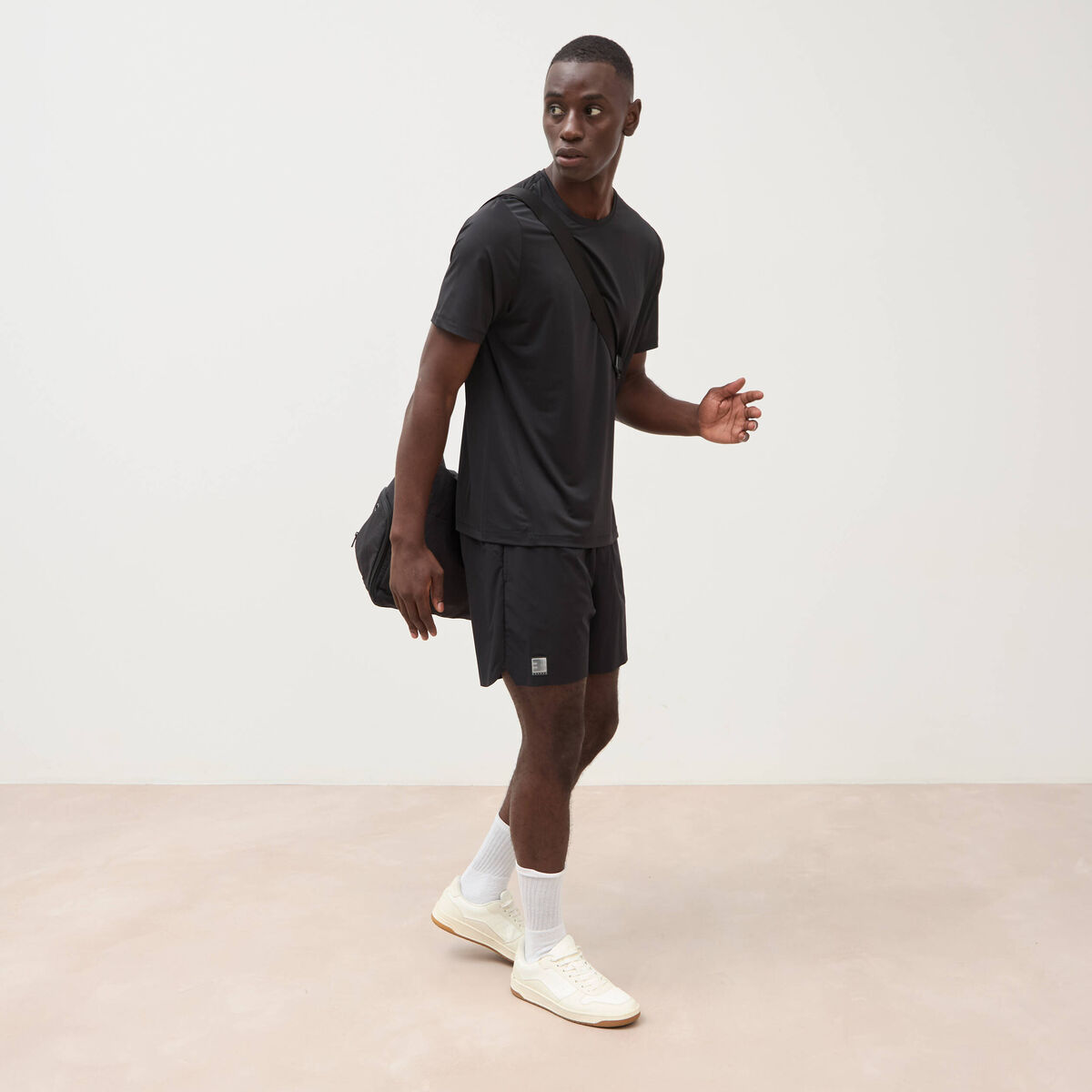 Short doubl&eacute; noir homme