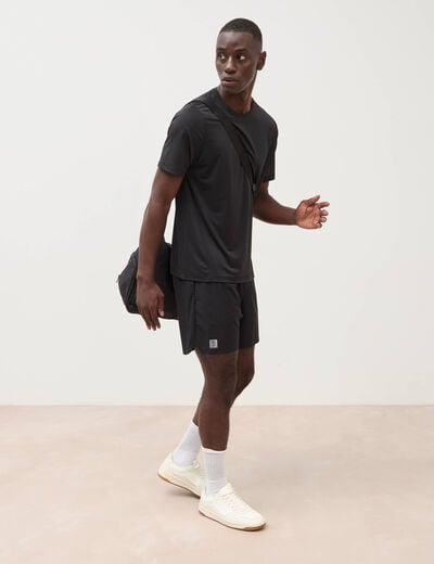 Short doubl&eacute; noir homme
