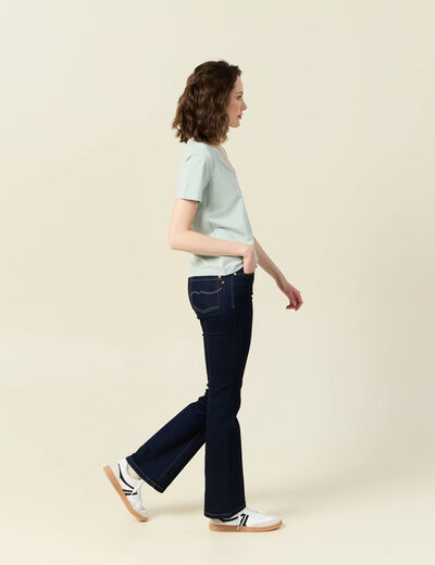 T-shirt manches courtes vert clair femme