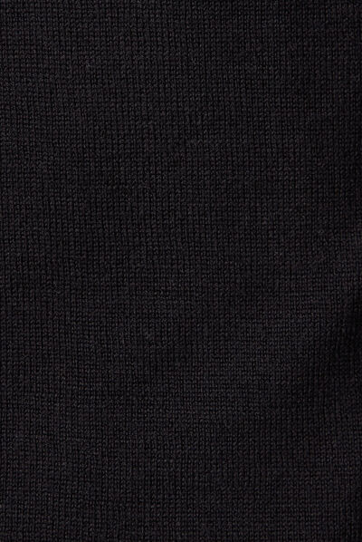 Pull 100% laine mérinos noir homme