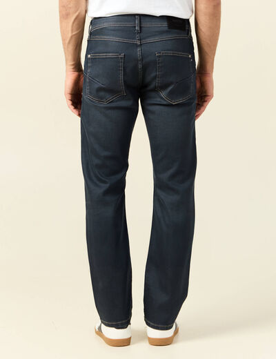 Jeans regular used denim gris homme