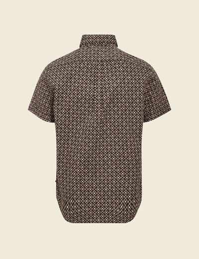 Chemise éco-responsable marron homme