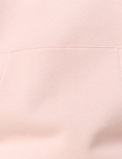 Sweat à capuche rose pastel homme