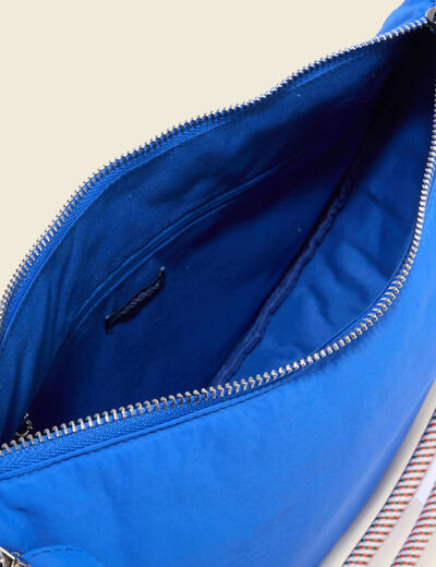 Sac bandouli&egrave;re avec doublure bleu ciel femme