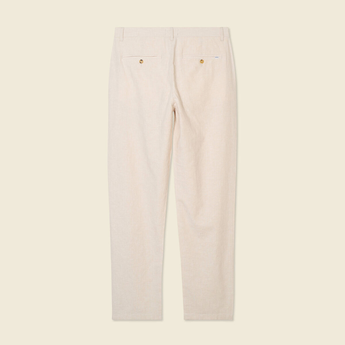 Pantalon chino droit beige homme