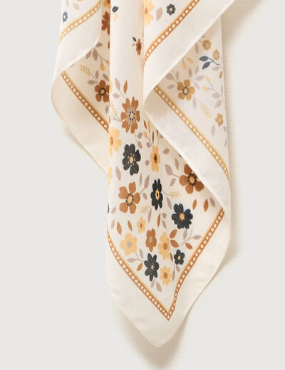 Foulard ecru femme