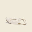 Banane coton sac bandouli&egrave;re ivoire femme