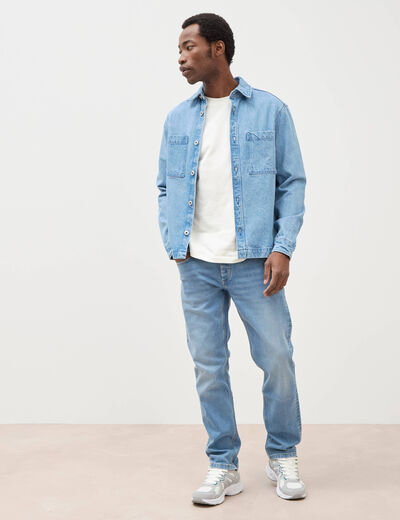 Jeans straight denim used homme