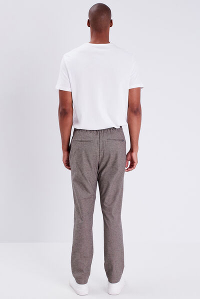 Pantalon chino marron foncé homme