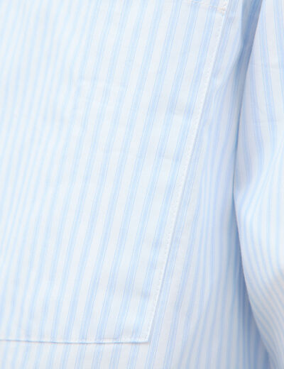 Chemise boyfriend en coton ecru homme