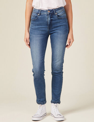 Jeans slim éco-responsable denim stone femme