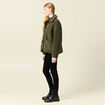 Manteau vert kaki femme