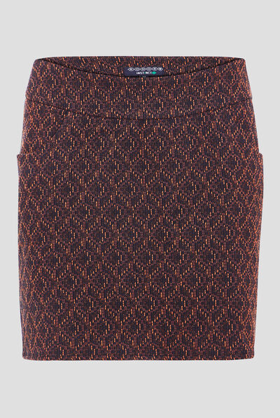 Jupe ajustée camel femme