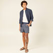 Short de bain bleu marine homme
