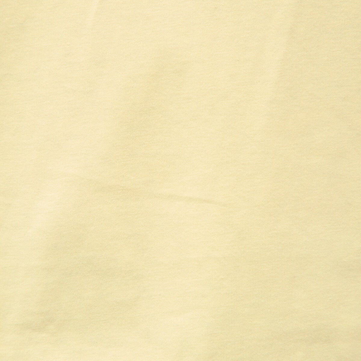 T-shirt droit col rond manches courtes jaune pastel femme