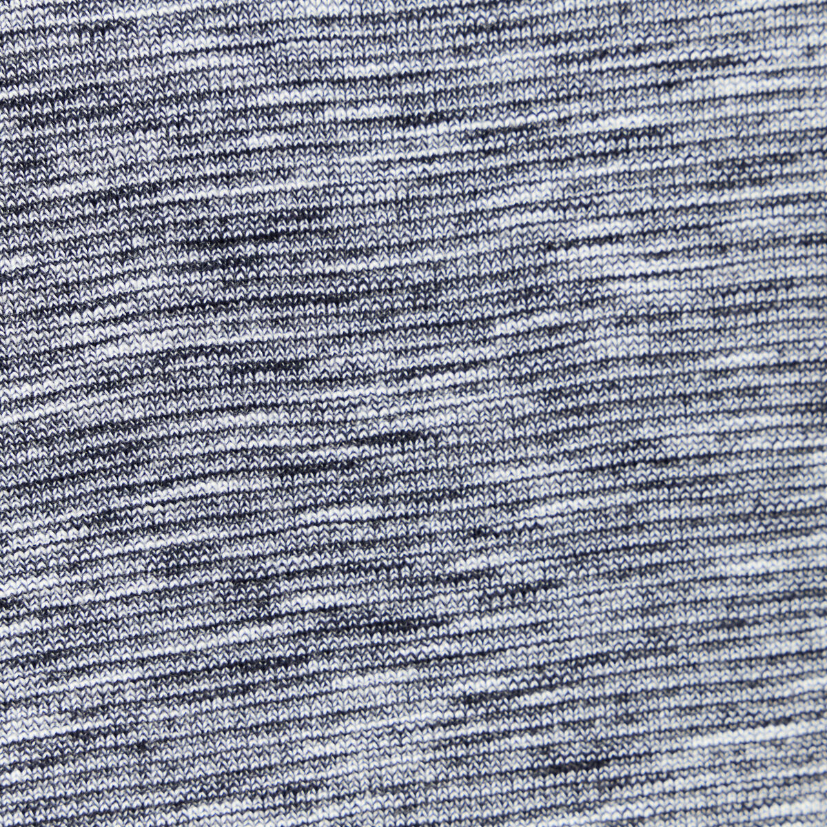 T-shirt en coton manches longues bleu fonc&eacute; homme
