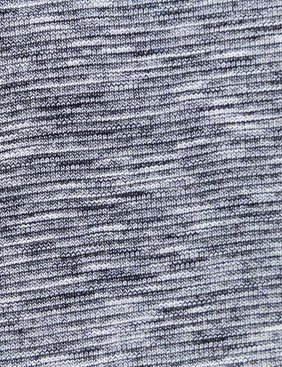 T-shirt en coton manches longues bleu fonc&eacute; homme