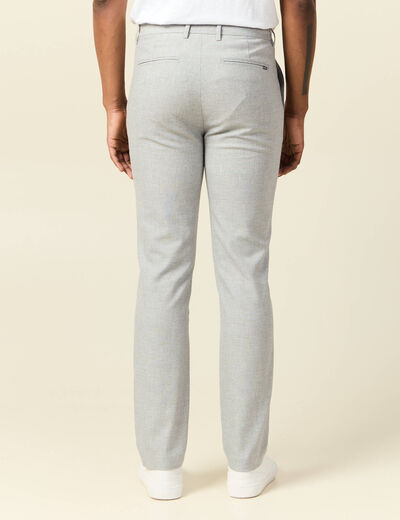 Pantalon chino gris foncé homme