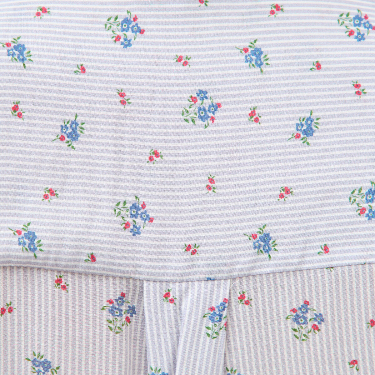 Chemise droite manches longues bleu ciel femme