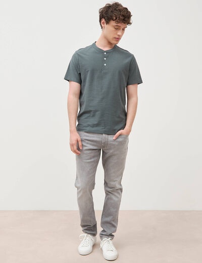 Jeans slim longueur 32 denim gris homme
