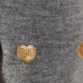 pull manches longues sequins gris clair femme Pull manches longues sequins gris clair femme