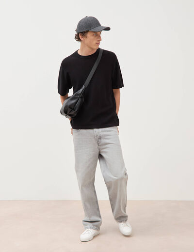 T-shirt en coton noir homme