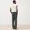 Pantalon coupe straight vert kaki homme