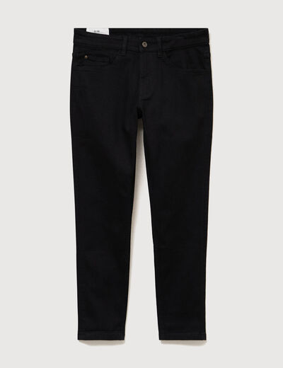Jeans slim longueur 30 denim noir homme