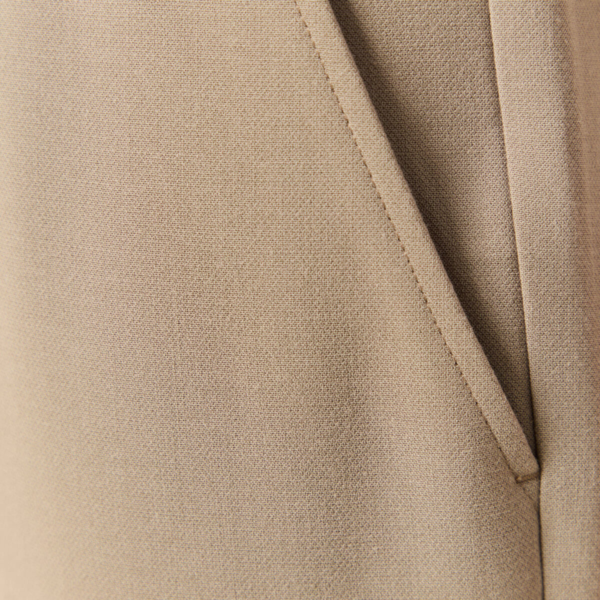 Pantalon slim cigarette taupe homme