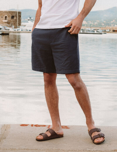 Bermuda vert kaki homme