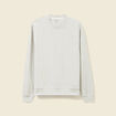 Sweat col rond manches longues en coton gris homme