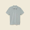 Polo cintr&eacute; en coton manches courtes vert clair homme