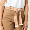 Short boyfriend ceintur&eacute; jean vert kaki femme