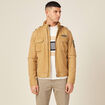 Blouson droit à col montant camel homme