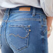 Jeans slim 7/8&egrave;me denim stone femme