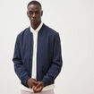 Blouson manches longues doubl&eacute; bleu marine homme