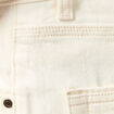 Jeans straight 5 poches ecru homme