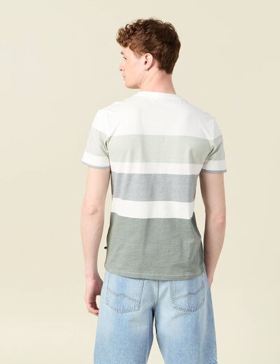 T-shirt manches courtes vert olive homme