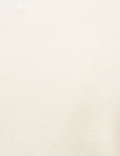 Pull manches longues ecru femme