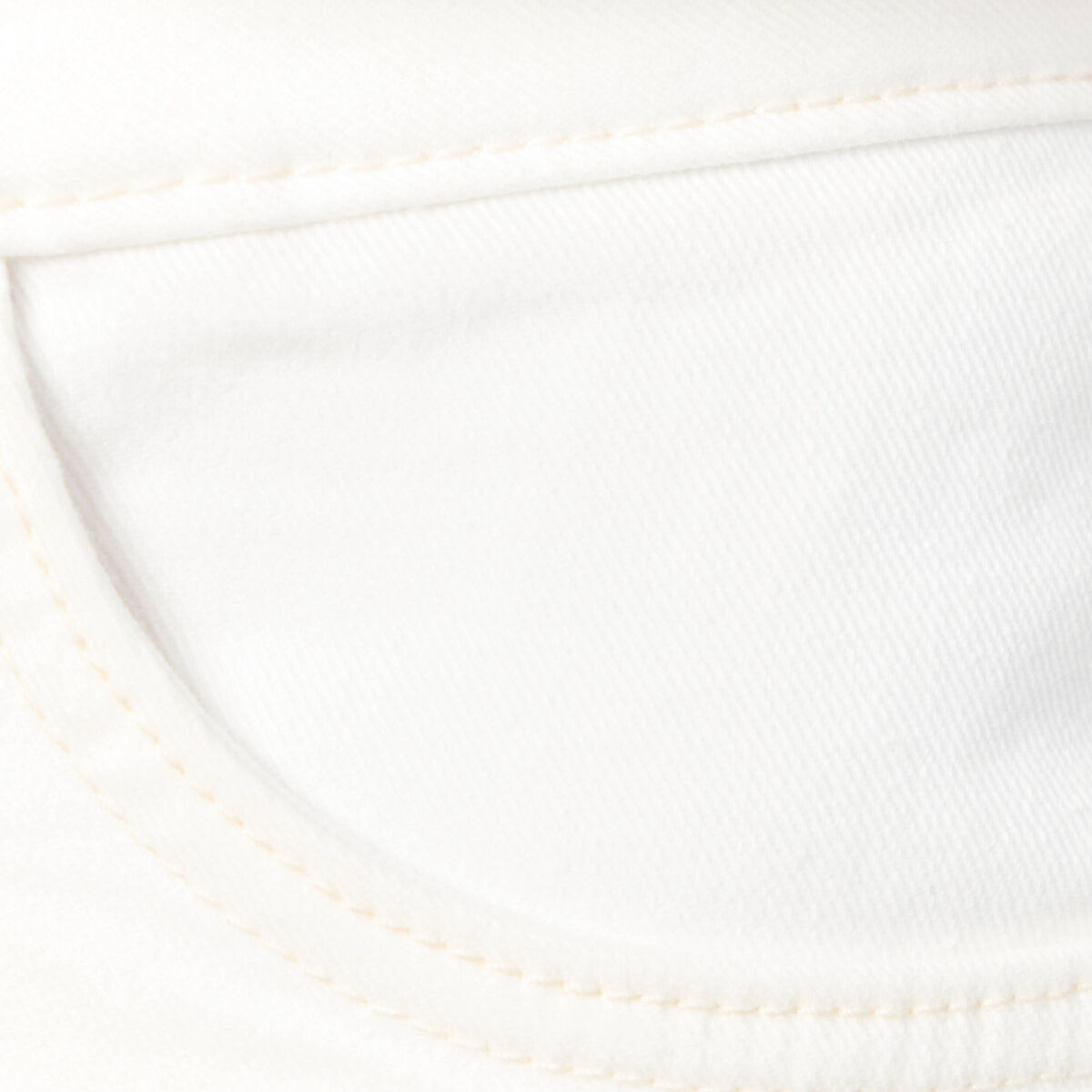 Short mom éco-responsable denim blanc femme