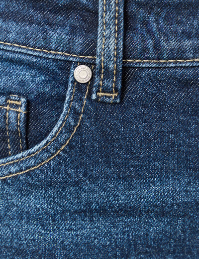 Jeans large taille haute denim brut femme