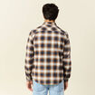 Chemise manches longues bleu marine homme