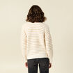 Pull manches longues ecru femme