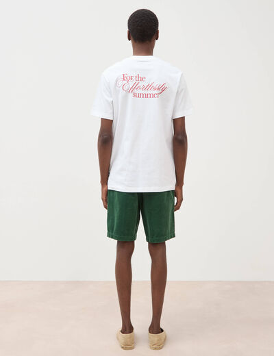 T-shirt en coton blanc homme