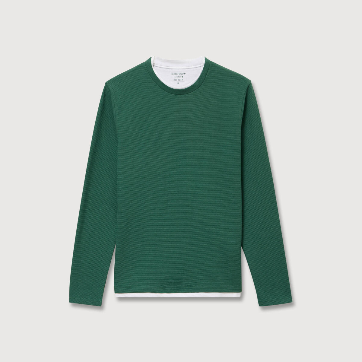 T-shirt manches longues vert homme