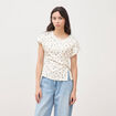 T-shirt en coton blanc femme