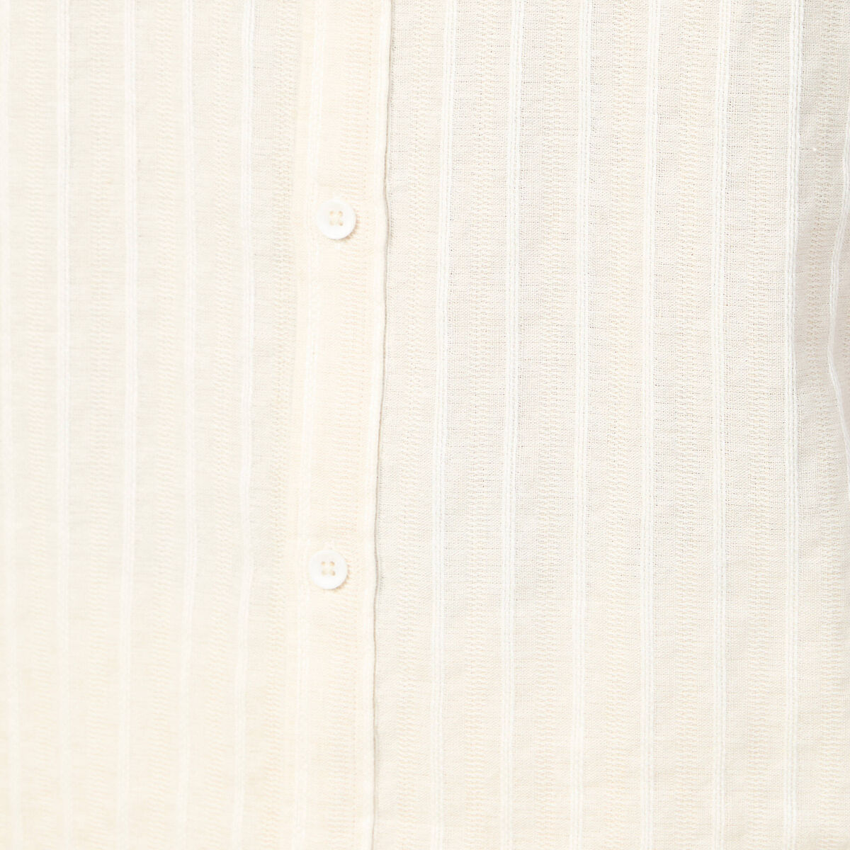 Chemise manches courtes ecru homme
