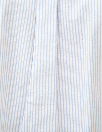 Chemise manches longues col am&eacute;ricain bleu gris homme