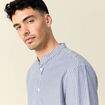 Chemise manches longues bleu marine homme